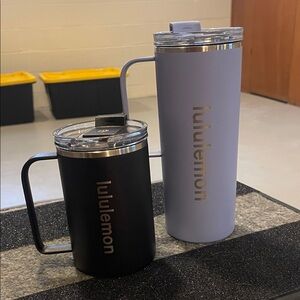 Lululemon set of two insulated mugs (12oz & 20oz)